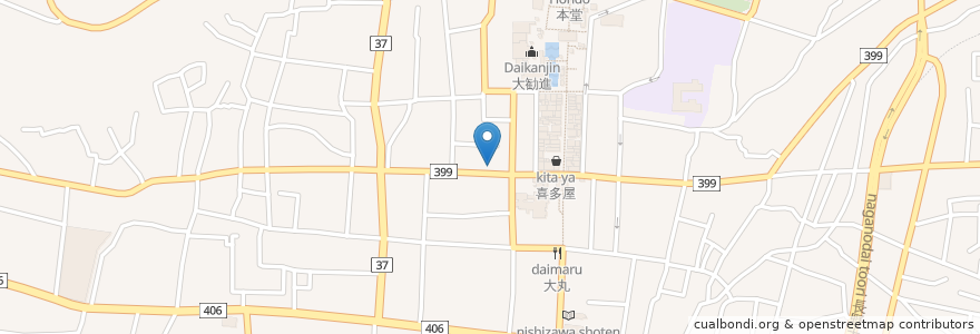 Mapa de ubicacion de 長野桜枝郵便局 en Japan, 長野県, Nagano.