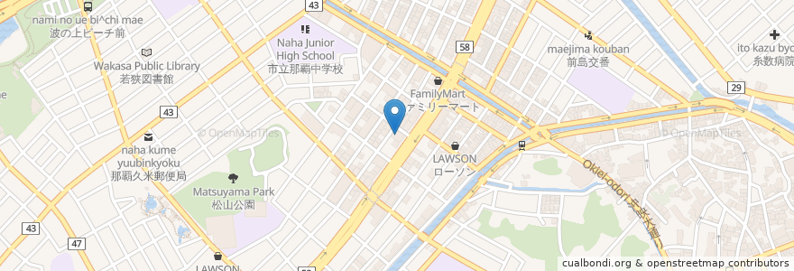Mapa de ubicacion de 日産レンタカー那覇店 en Japonya, 沖縄県, 那覇市.