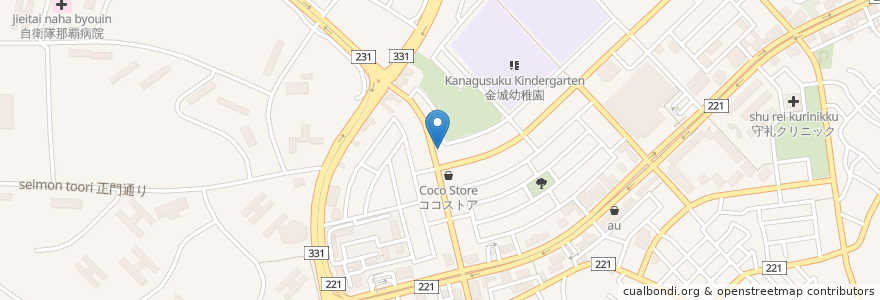 Mapa de ubicacion de オリックスカーシェア那覇市赤嶺 en Japon, Préfecture D'Okinawa, 那覇市.