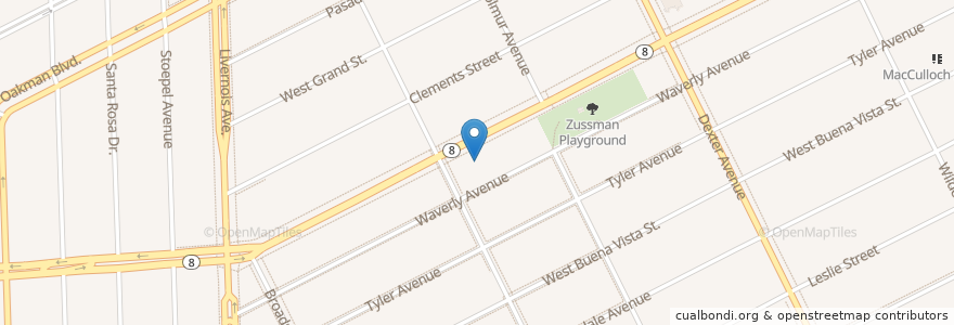 Mapa de ubicacion de Kingdom Hall of Jehovah’s Witness en United States, Michigan, Wayne County, Detroit.