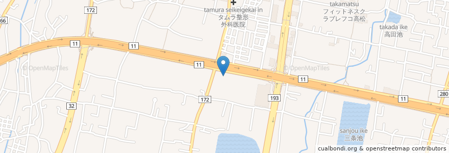 Mapa de ubicacion de 高松自動車学校 en Japan, Kagawa Prefecture, Takamatsu.