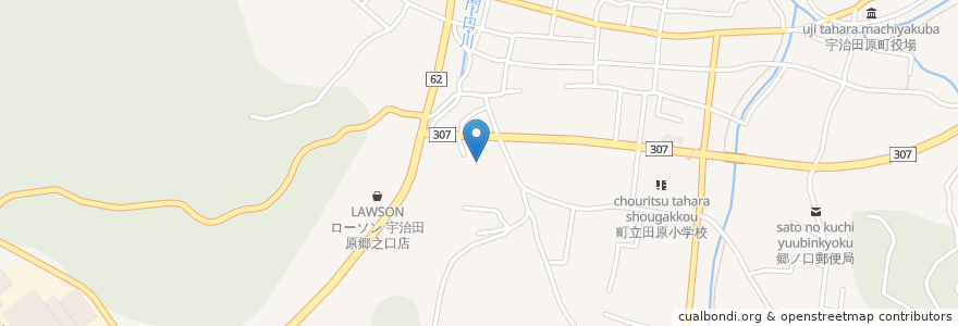 Mapa de ubicacion de 三社御旅所 en 日本, 京都府, 綴喜郡, 宇治田原町.
