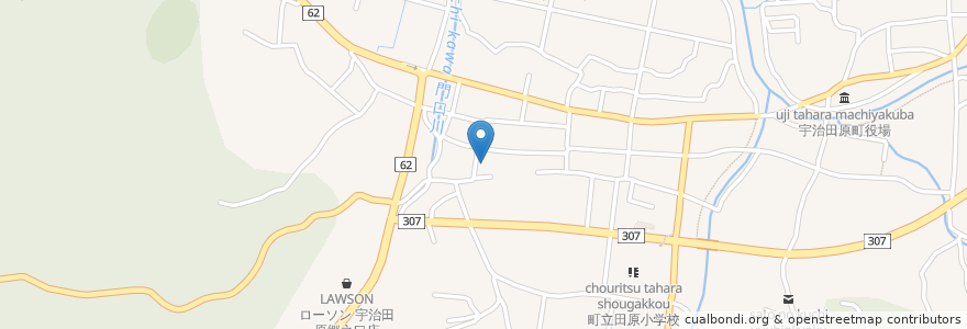 Mapa de ubicacion de 妙楽寺 en 日本, 京都府, 綴喜郡, 宇治田原町.