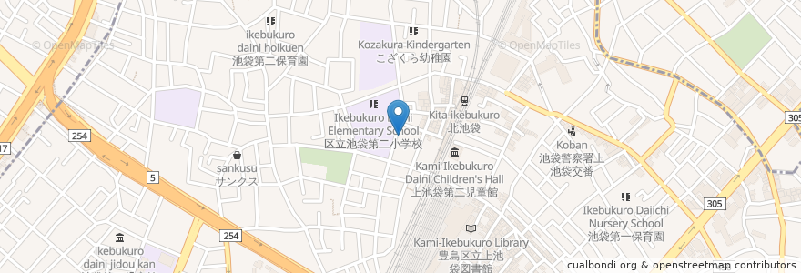 Mapa de ubicacion de 池袋本町第二区民集会室 en Jepun, 東京都, 豊島区.