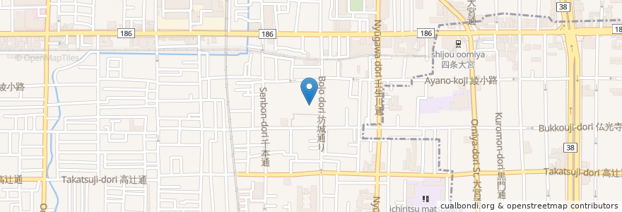 Mapa de ubicacion de 隊士7名の合祀墓 en 日本, 京都府, 京都市, 中京区.