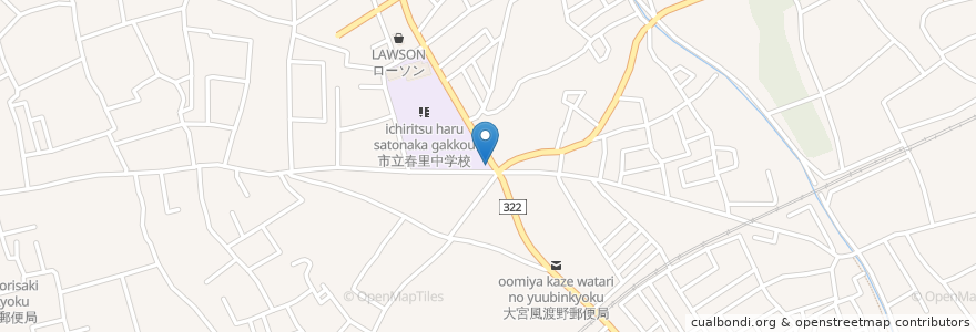 Mapa de ubicacion de 小深作自警消防団 en Япония, Сайтама, Сайтама, 見沼区.