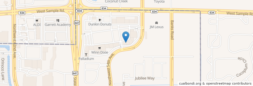 Mapa de ubicacion de JOJI Yogurt & Dessert Bar en Estados Unidos De América, Florida, Broward County, Margate.
