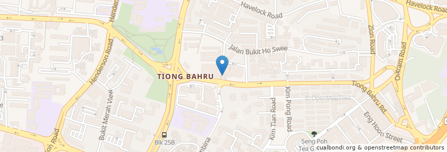 Mapa de ubicacion de Toast Box en سنغافورة, Central.