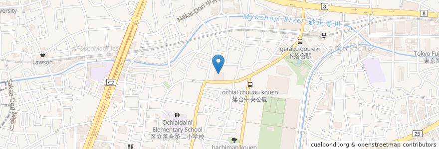 Mapa de ubicacion de 光徳寺 en اليابان, 東京都, 新宿区.