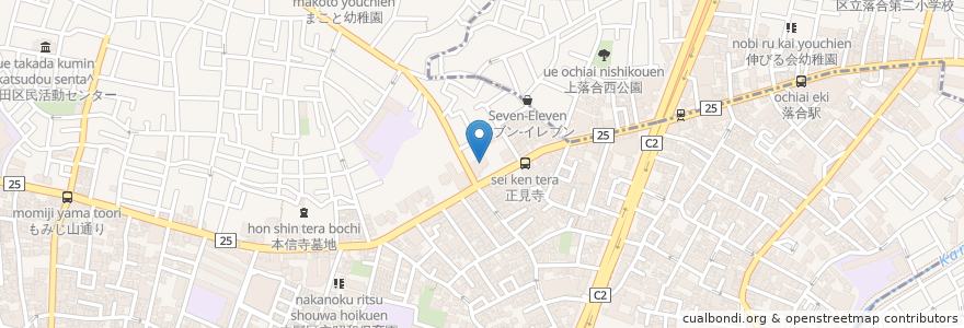 Mapa de ubicacion de 正見寺 en Japon, Tokyo, 中野区.