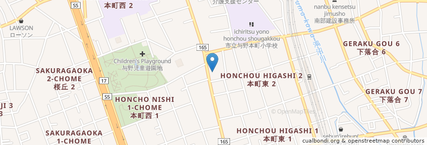 Mapa de ubicacion de JAさいたま与野支店 en Jepun, 埼玉県, さいたま市, 中央区.