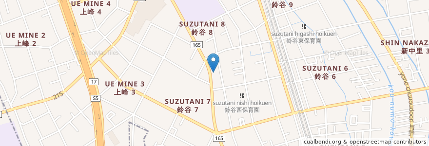 Mapa de ubicacion de 肉匠坂井 en 日本, 埼玉县, 埼玉市, 中央区.