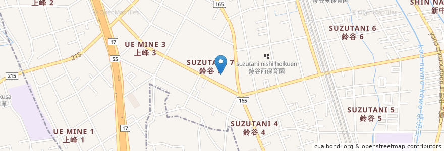 Mapa de ubicacion de さいたま市保健所 en اليابان, 埼玉県, さいたま市, 中央区.