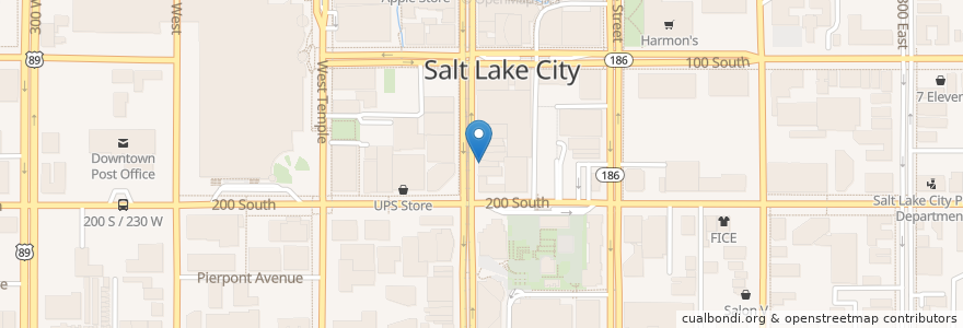Mapa de ubicacion de mollie & ollie en États-Unis D'Amérique, Utah, Salt Lake County, Salt Lake City.