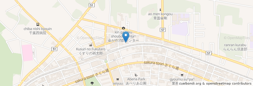 Mapa de ubicacion de Navi Park en Japan, 千葉県, 松戸市.