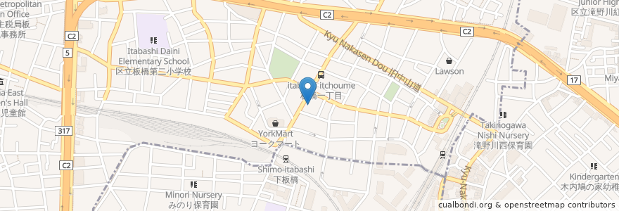 Mapa de ubicacion de ウエルシア 板橋下板橋店 en Japan, Tokyo, Itabashi.