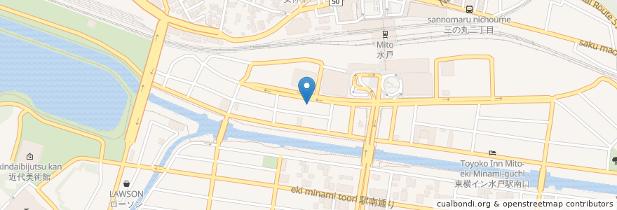 Mapa de ubicacion de 寧々家 en Japonya, 茨城県, 水戸市.