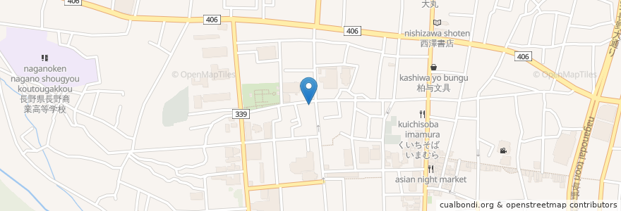 Mapa de ubicacion de 日本キリスト教団長野教会 en 日本, 長野県, 長野市.