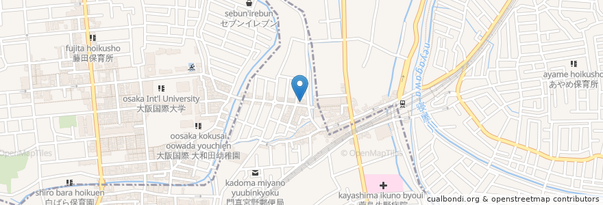 Mapa de ubicacion de 焼き肉むらや en Japón, Prefectura De Osaka, 門真市, 寝屋川市.