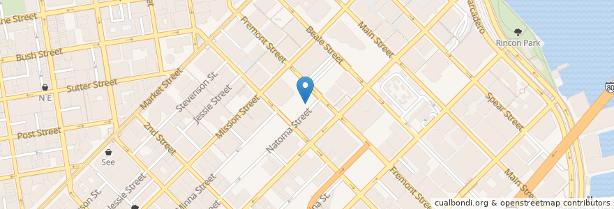Mapa de ubicacion de Clipper en Соединённые Штаты Америки, Калифорния, Сан-Франциско, San Francisco.