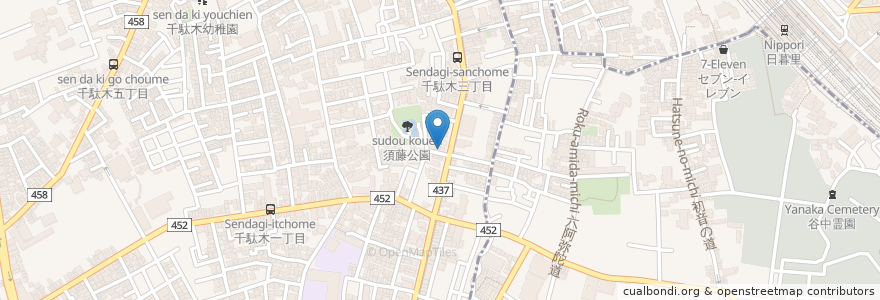 Mapa de ubicacion de おでん処 たかはし en Japonya, 東京都, 文京区.