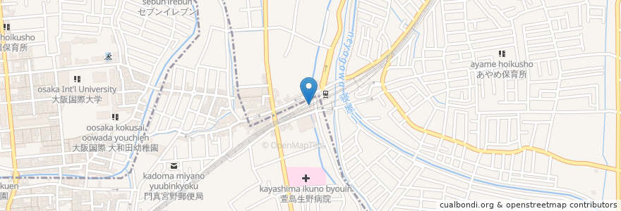 Mapa de ubicacion de ラ・ココ en Japonya, 大阪府, 寝屋川市.