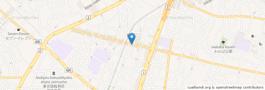 Mapa de ubicacion de 松屋 戸越銀座店 en اليابان, 東京都, 品川区.
