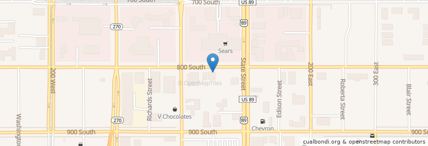 Mapa de ubicacion de The Eklektik en アメリカ合衆国, ユタ州, Salt Lake County, Salt Lake City.