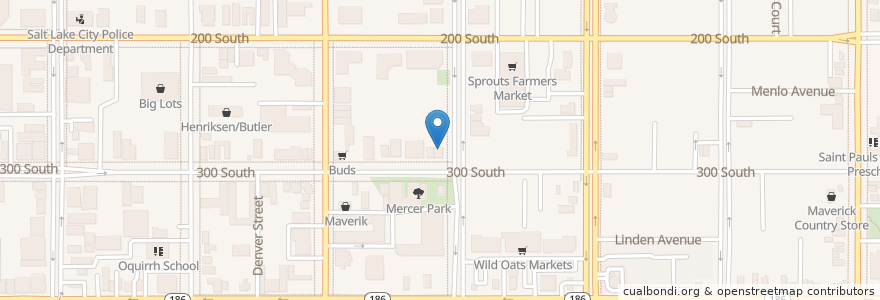 Mapa de ubicacion de Mom's Rasoi en United States, Utah, Salt Lake County, Salt Lake City.