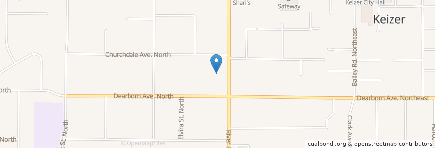 Mapa de ubicacion de Acorn Dentistry for Kids - Keizer en Соединённые Штаты Америки, Орегон, Marion County, Keizer.