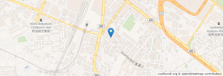 Mapa de ubicacion de 東京福祉大学 9号館 en Japonya, 東京都, 豊島区.