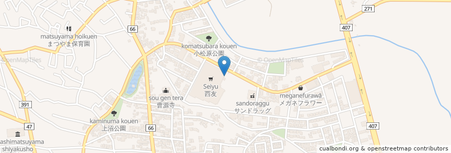 Mapa de ubicacion de Ki-Re-i en 日本, 埼玉県, 東松山市.