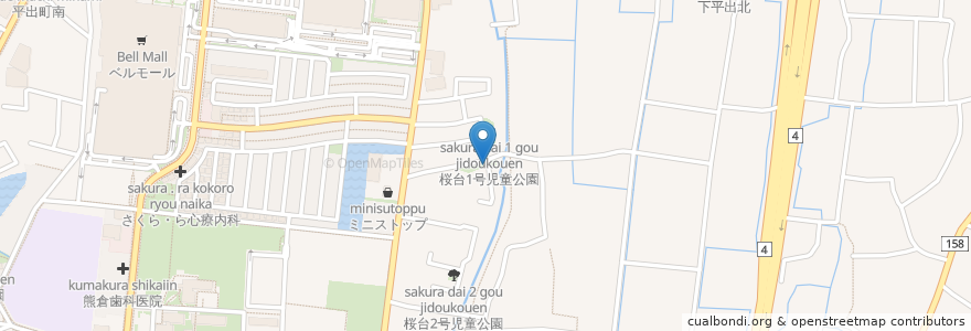 Mapa de ubicacion de 権現神社 en Jepun, 栃木県, 宇都宮市.