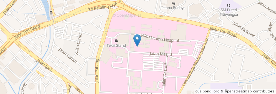 Mapa de ubicacion de Laziz Shawarma en マレーシア, セランゴール, クアラルンプール.