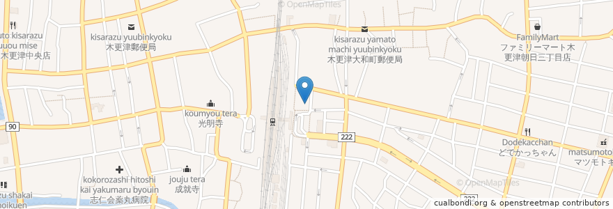 Mapa de ubicacion de 塚田農場 en 日本, 千葉県, 木更津市.