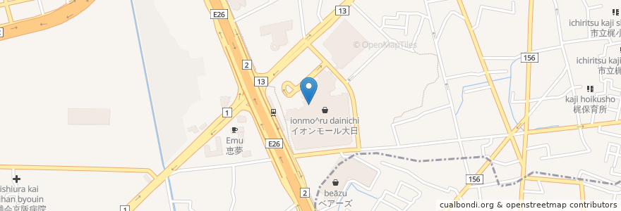 Mapa de ubicacion de こめじるし en 日本, 大阪府, 守口市.