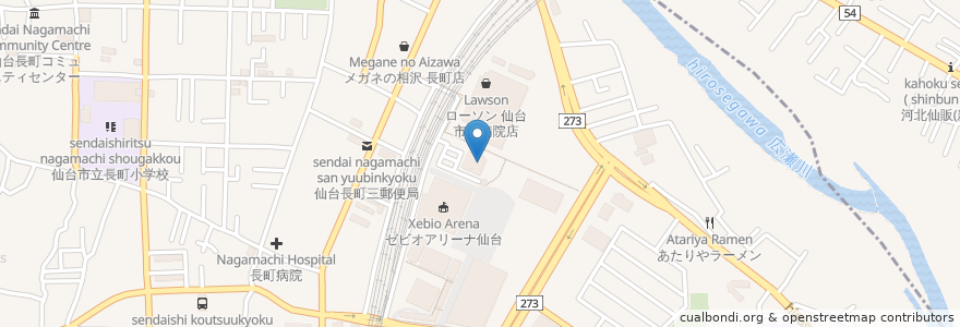 Mapa de ubicacion de むらた日帰り外科手術・WOCクリニック en 日本, 宫城县, 仙台市, 太白区.
