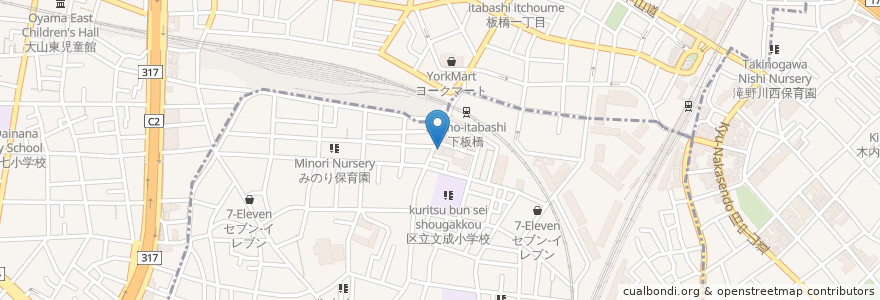 Mapa de ubicacion de 全東栄信用組合 en Japan, Tokyo, Itabashi.