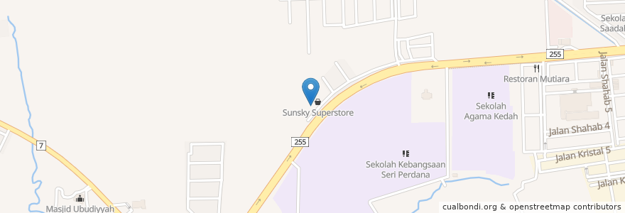 Mapa de ubicacion de Maniz Kitchen en Malesia, Kedah, Kota Setar.
