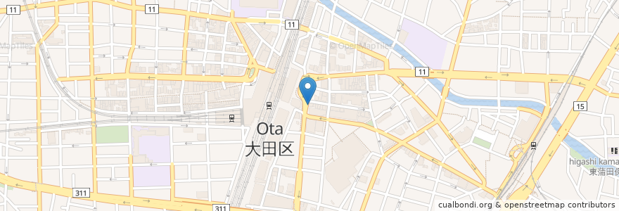 Mapa de ubicacion de SMBC日興證券 en Japonya, 東京都, 大田区.