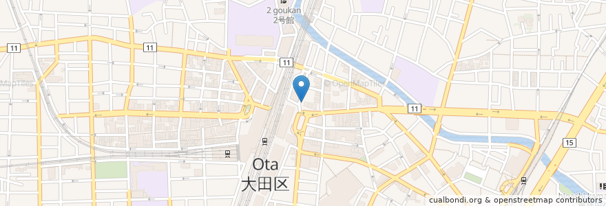 Mapa de ubicacion de 神田歯科医院 en Jepun, 東京都, 大田区.