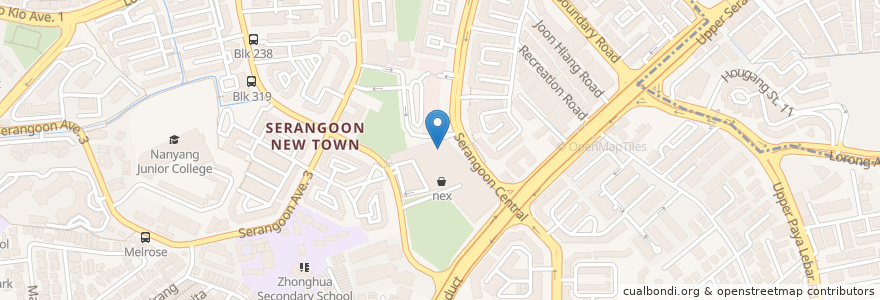 Mapa de ubicacion de Andersen's en Singapore, Southeast.