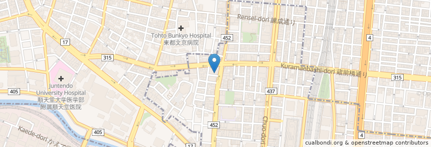 Mapa de ubicacion de 海楽水産 栄 en Giappone, Tokyo.