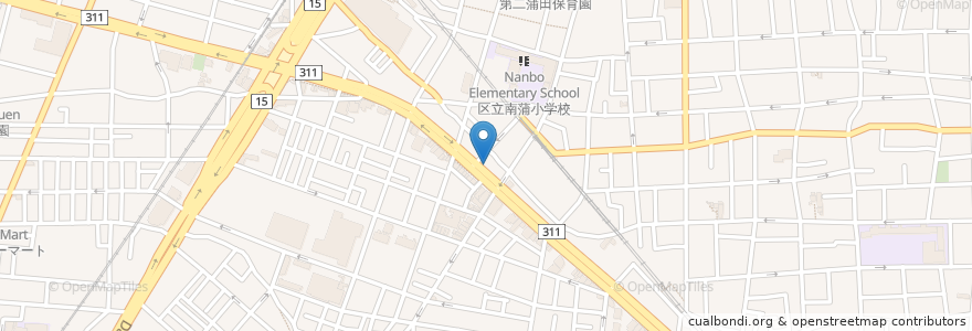 Mapa de ubicacion de ピザーラ en 日本, 東京都, 大田区.
