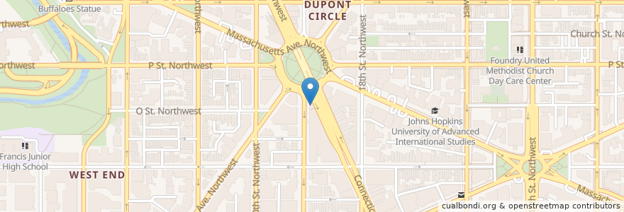 Mapa de ubicacion de Krispy Kreme en United States, District Of Columbia, Washington.