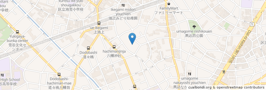 Mapa de ubicacion de 林昌寺 en ژاپن, 東京都, 大田区.