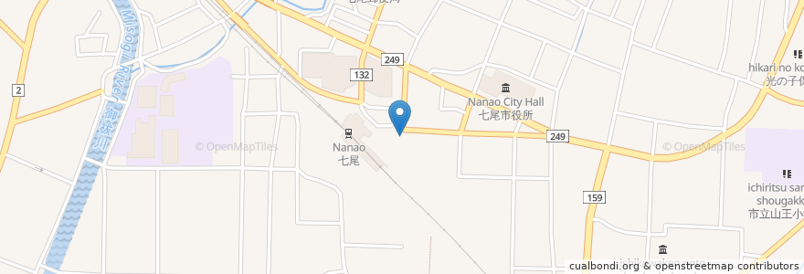 Mapa de ubicacion de ランチハウス ノア en 日本, 石川県, 七尾市.