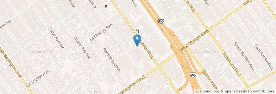 Mapa de ubicacion de Seoul House of Tofu en United States, California, Los Angeles County, Los Angeles.