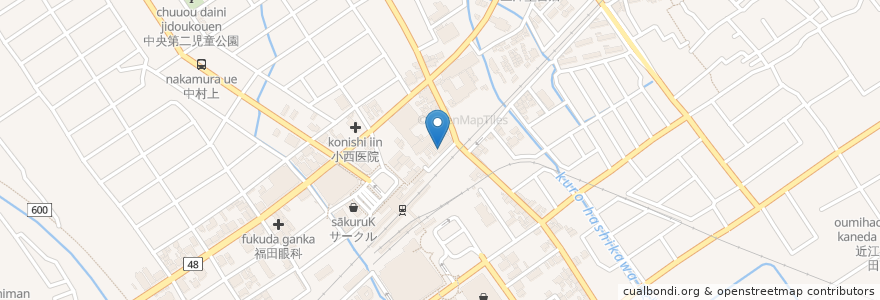 Mapa de ubicacion de Niconico Rentacar and bicycle en 日本, 滋賀県, 近江八幡市.