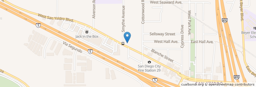 Mapa de ubicacion de Soapy Joe's en États-Unis D'Amérique, Californie, San Diego County, San Diego.